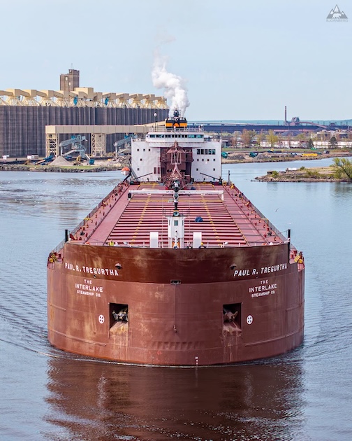 Paul R Tregurtha loaded and ready to depart Duluth by Bjornberg Photography.