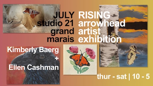 RISING opens at Studio 21 with a reception from 3-5 pm on Thursday.