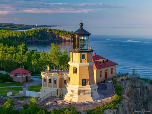 Shiny new lighthouse by Hayes Scriven.