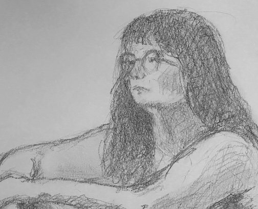 Sketch by Tim Vahle. He and Neil Sherman will host open figure-drawing session in the Log Cabin Building starting June 8.