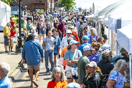 Lots ofpeople attended the Grand Marais Arts Festival