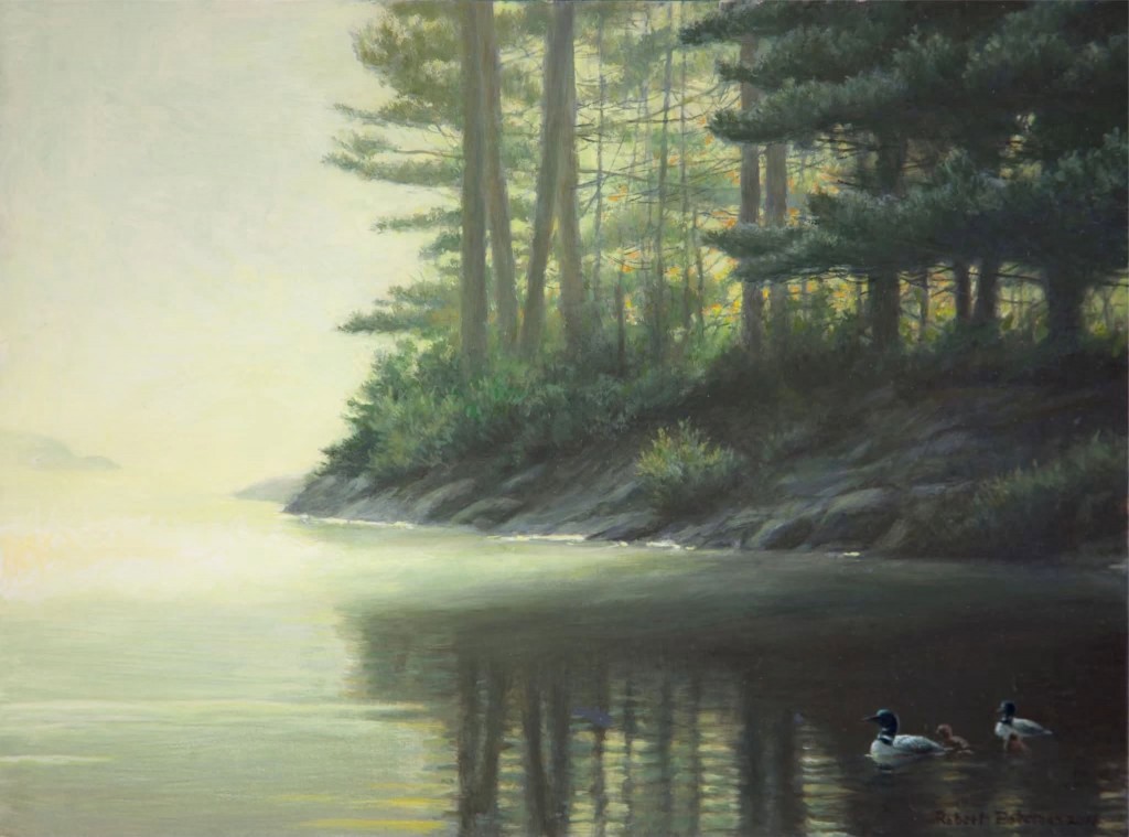 Pine Point - Loon Family by Robert Bateman.