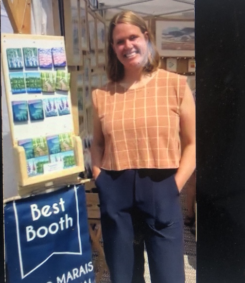 Printmaker Nan Onkka won Best of Both at the festival.