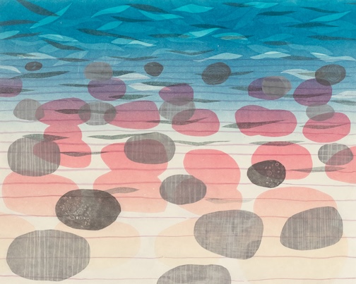 Infinite Guile, monotype by Sarah Smelser.