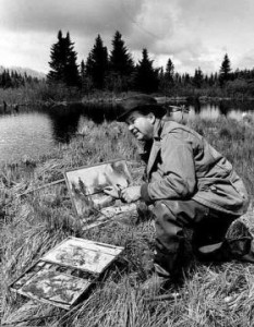 Birney Quick in his element Photo courtesy of the Cook County Historical Society.