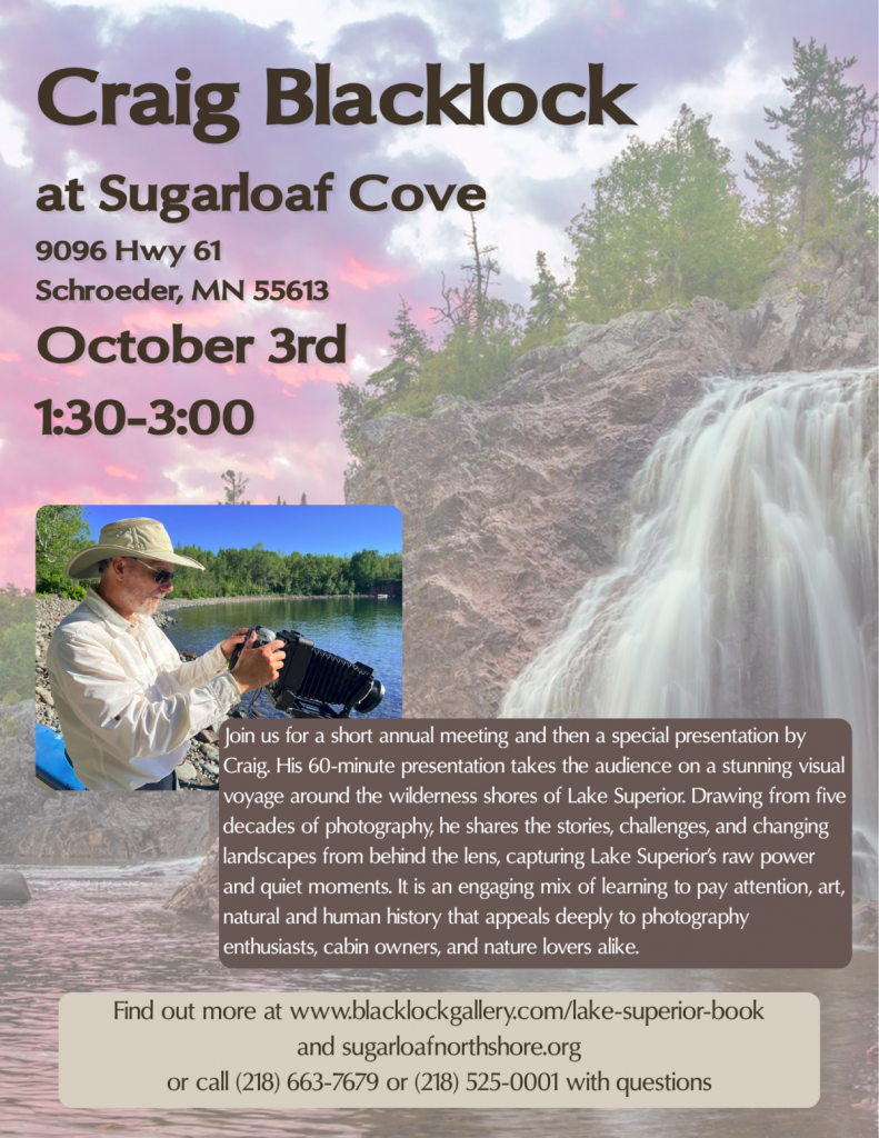 Crai Blacklock will be at Sugarloaf Cove on Saturday.