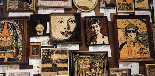 More crop art at the state fair.