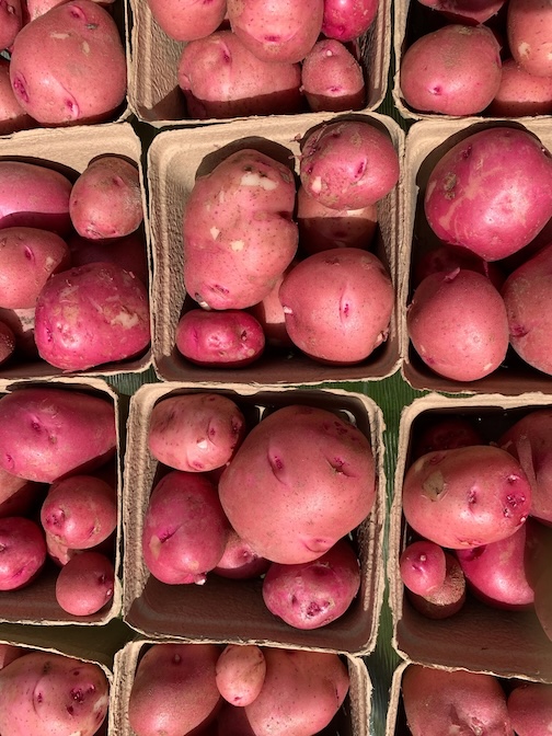 Good Nature farm has potatoeos this week.
