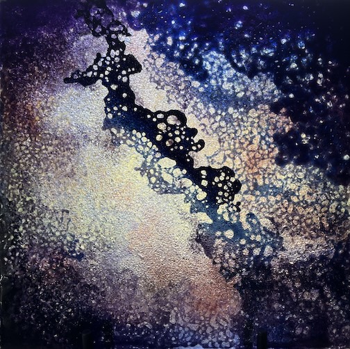 Kiln formed glass by Sharon Frykman.