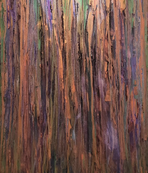 Purple Rain, acrylic by Greg Lecker.