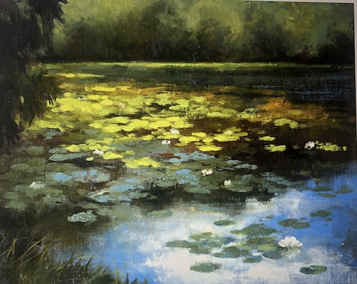 Shade at Wildwood, oil,, by Mary Ann Cleary