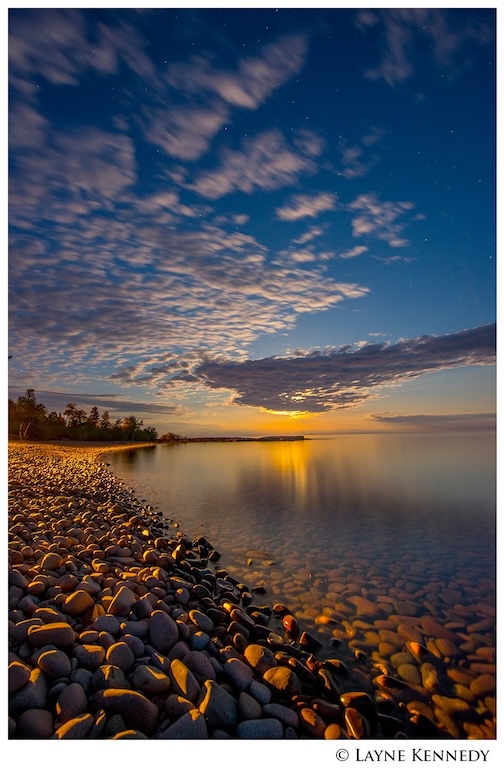 Summer closes, cobblestone Beach, Grand Marais by Layne Kennedy.