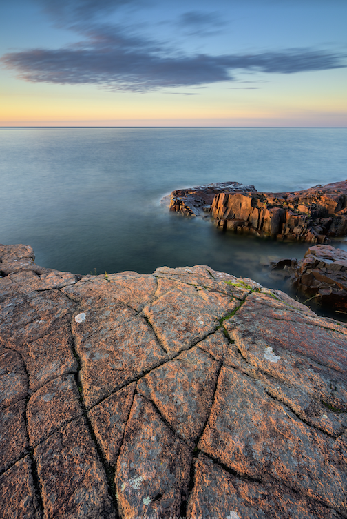 This morning's sunrise obver Lake Superior.