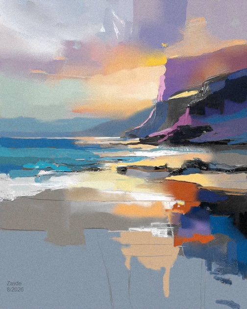 Untitled, digital painting by Sydney Solomon.